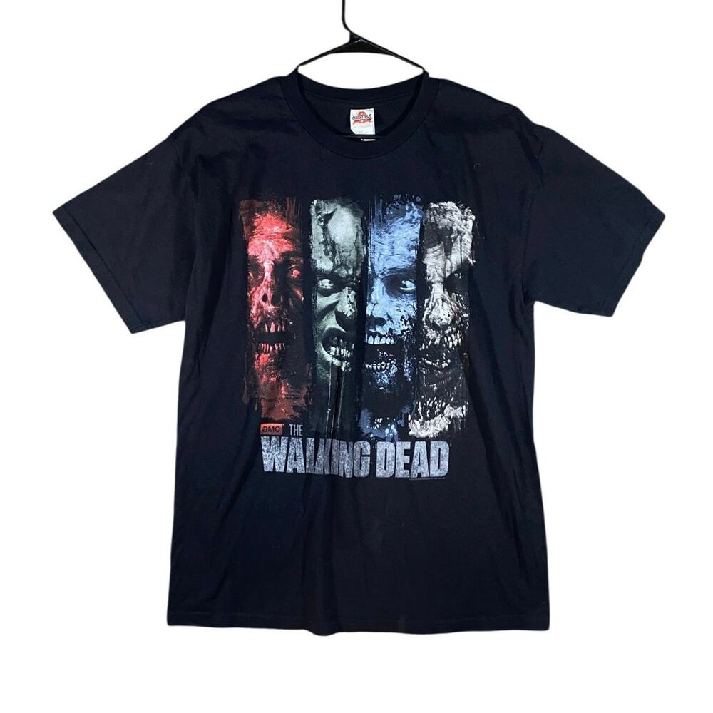 Retro Y2K Walking Dead Zombies T-shirt - L